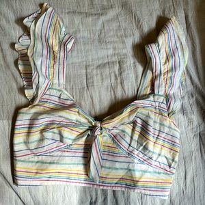 Maeve by Anthropologie striped crop top